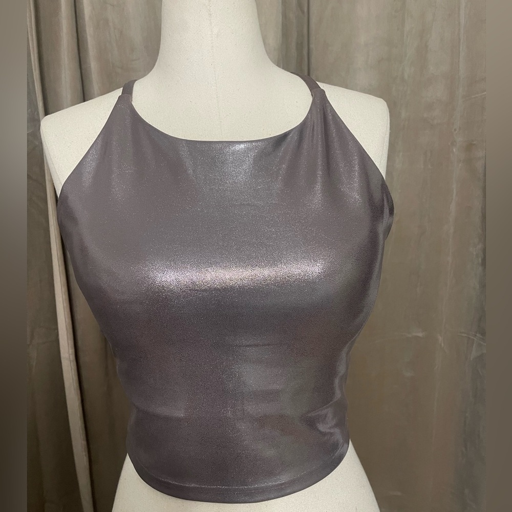 Old Navy Silver Shine Sports Bra